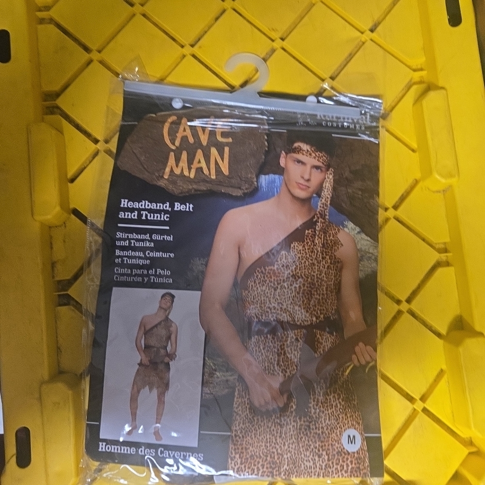 Cave Man Costume with Headband and Tunic
